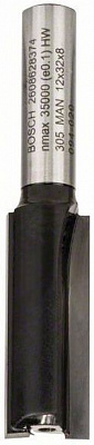 Фреза пазова кінцева циліндрична Bosch 10/25/56 ММ, ХВ. 8ММ 2608628373