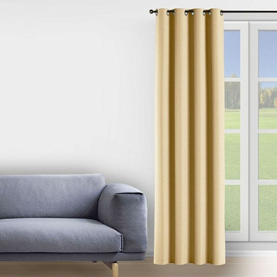 Штора Fusion Dimout 200х258 бежевый Decora textile