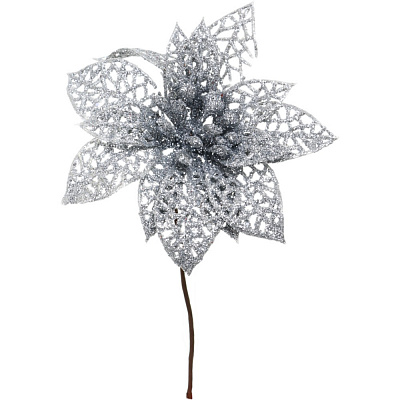 Декорация новогодняя пуансетия классическая 11 см цвет в ассортименте