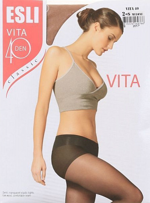 Колготки жіночі ESLI Vita Vita 40 den melone р. 2 бежевий