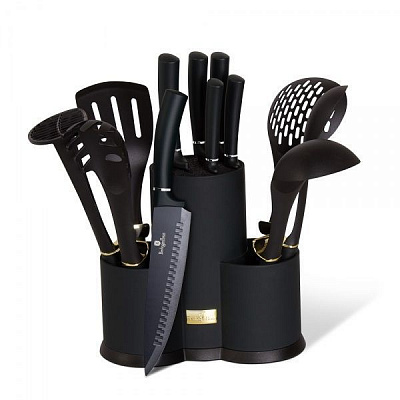 Набор кухонных принадлежностей BLACK ROYAL Collection 12 предметов BH 6253 Berlinger