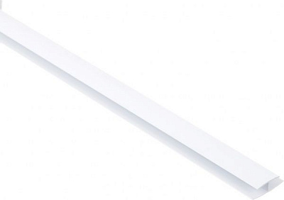 Профиль соединительный ПВХ белый 8мм 3 м.п.