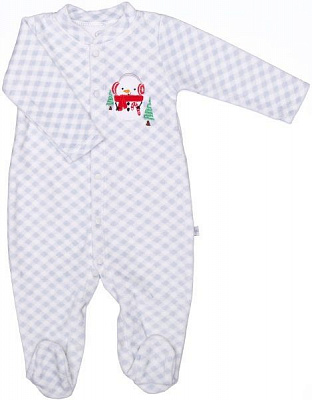 Комбинезон Фламинго праздничный 199-522 р.74 серый 