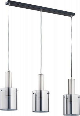 Люстра подвесная ALFA Celia 3x60 Вт E27 серебро 62166 