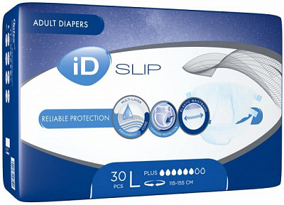 Підгузки ID Expert Slip Plus L 115-155 см 30 шт.