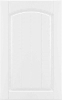 Фасад для кухні Грейд-Плюс Прованс білий гладкий №383 713x446 лівий