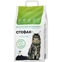 Наполнитель бентонитовый Стефан макси, 2,7х5 мм зеленый 6 кг