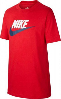 Футболка Nike B NSW TEE FUTURA ICON TD AR5252-659 S красный