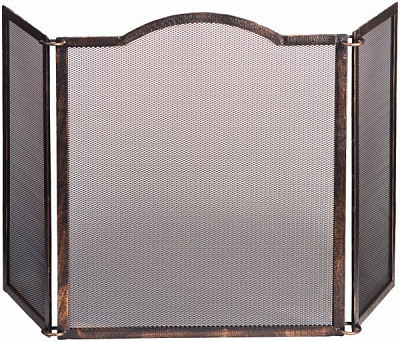 Каминная сетка С 500 51х100 см бронзовый 