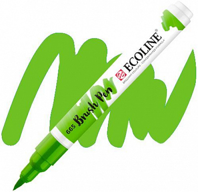 Маркер акварельний Ecoline Talens Brushpen 665 11506650 яскраво-зелений