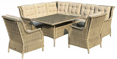 Комплект мебели Bella Vita из искусственного ротанга Пасифик бежевый