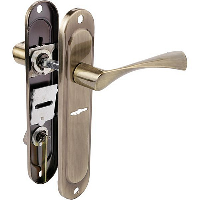 Ручка на планке  BRUNO BR-42-R 42 мм античная латунь