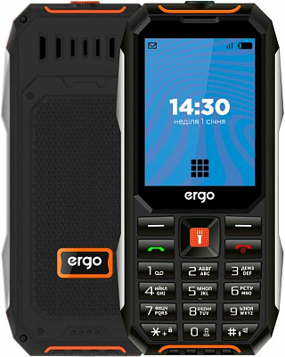 Мобільний телефон Ergo E283 Dual Sim black/orange E283 Dual Sim (black orange)