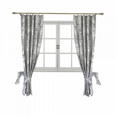 Комплект штор PARIS Вензель графит La Nuit