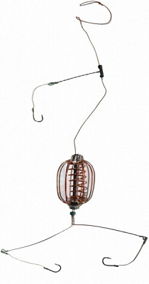 Кормушка Fishing ROI KF11193 40 г оснащена арбуз крашеный