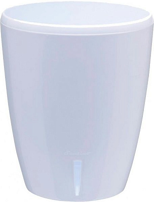 Вазон пластиковий Santino Орхідея TWIN круглий 1,3л білий