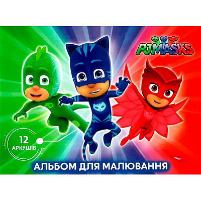 Альбом для рисования PJ Masks 12 листов 120453 Перо