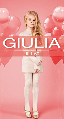 Колготки для девочек Giulia 60 (4) JILL р.152-158 белый 
