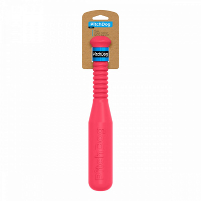 Игрушка для собак PitchDog бита для апортировки 35 см розовая