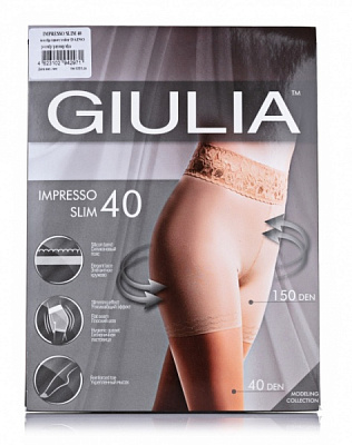 Колготки Giulia Impresso slim 40 den IMPRESSO SLIM 40 3 бежевий