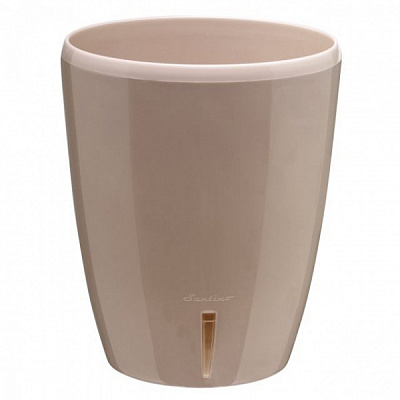 Вазон пластиковий Santino Орхідея Twin круглий 3,3 л пісок (OTW33SND)