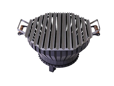 Чаша для огня Smoke House с аргентинской решеткой-гриль