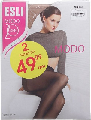 Колготки жіночі ESLI Modo р. 5 світло-бежевий 2 шт.