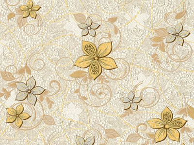 Обои виниловые на флизелиновой основе Славянские обои Le Grand platinum Лужайка 5648-02 0,53x10,05 м 