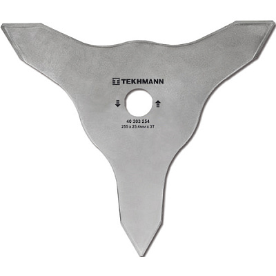 Диск для бензокоси Tekhmann 255х25.4 мм 3-лопасті двосторонній