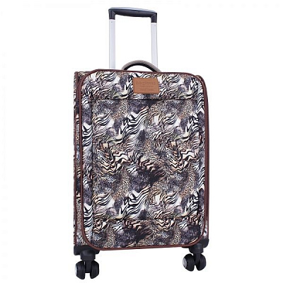 Валіза Bagland Леопард 36 л коричневий 725 (0037966194)