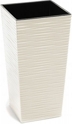 Горшок для цветов Lamela Финезия 250 долото квадратный 15,6л крем 