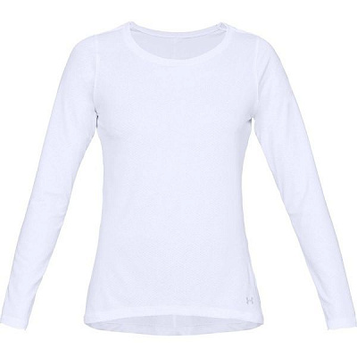Футболка Under Armour UA HG Armour Long Sleeve 1328966-100 M белый