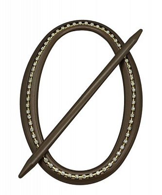 Декор Овал Еліт 180х125 мм коричневий D0003-14 MISLT