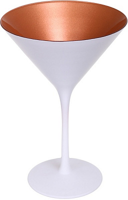 Бокал для мартини Olympic белый с бронзовым 240 мл 1 шт. Stoelzle 