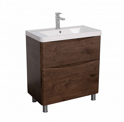 Тумба підлогова Aqua Rodos Vista каштан з умивальником Ваr 75 см