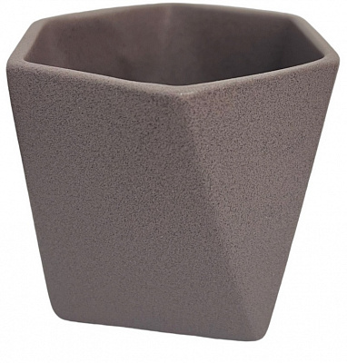 Горшок керамический Ориана-Запорожкерамика для суккулентов №5 фигурный 0,35 л аметист (074-5-007)