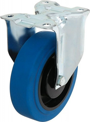Колесо неповоротное с тормозом 3478 PJP 100 P62 BLUE TENTE 