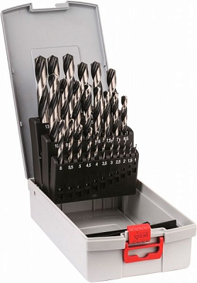 Набір свердел Bosch HSS PointTeQ ProBox 34 мм 1-13 мм 25 шт. 2608577352