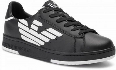 Кроссовки EA7 LEATHER_SNEAKER X8X043-XK075-A120 р.7 черный