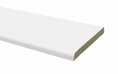 Лиштва прямокутна Cortex ПВХ (компл 2,5 шт.) ОМіС 8х70х2200 мм білий silk matt
