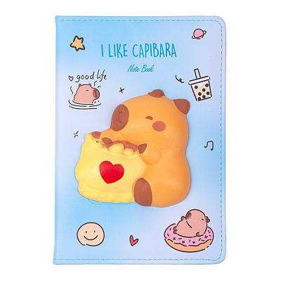 Блокнот Forme Capybara со сквишем А5 80 лист. KIDS Line