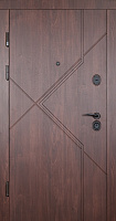 Дверь входная Abwehr MG3 460 096Л (V) (ТО+ТО) ЧФ орех темный 2050x960 мм левая