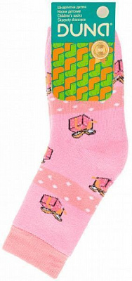 Шкарпетки дитячі Duna 12В 417 р.16–18 рожевий
