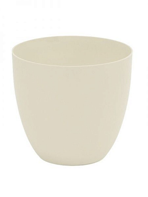 Горшок пластиковый Plastiken Cuenko TES 8426 круглый 9,5 л бежевый 