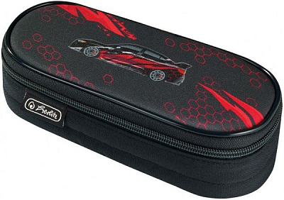Пенал школьный Case Flap Driven 50026319 Herlitz черный