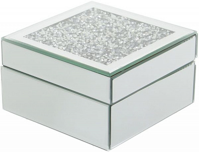 Скринька Сяйво 13х6х13 см сріблястий