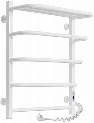 Полотенцесушитель электрический Laris Стандарт ЧФ5 500х660 с полкой Е П R3 правое подключение 77700076