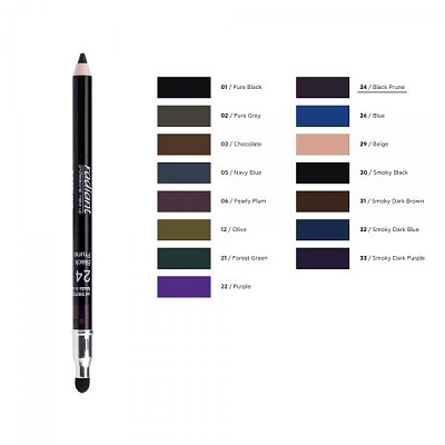 Карандаш для глаз Radiant Softline Waterproof eye pencil №24 black prune 1,2 г