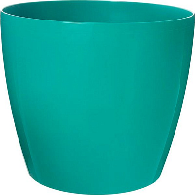 Горщик пластиковий Lamela Магнолія круглий 25,7л смарагдовий (206)