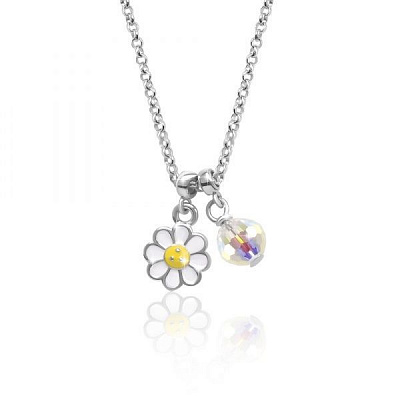 Колье UMa&UMi Ромашка бело-желтая